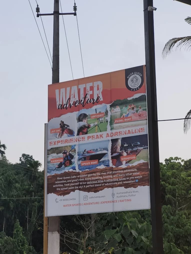 River Queen Boating Puttur entry board - best boating in Puttur