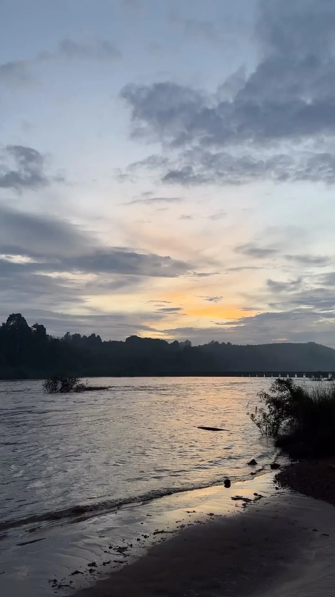 River Queen Boating Puttur sunset at the bridge