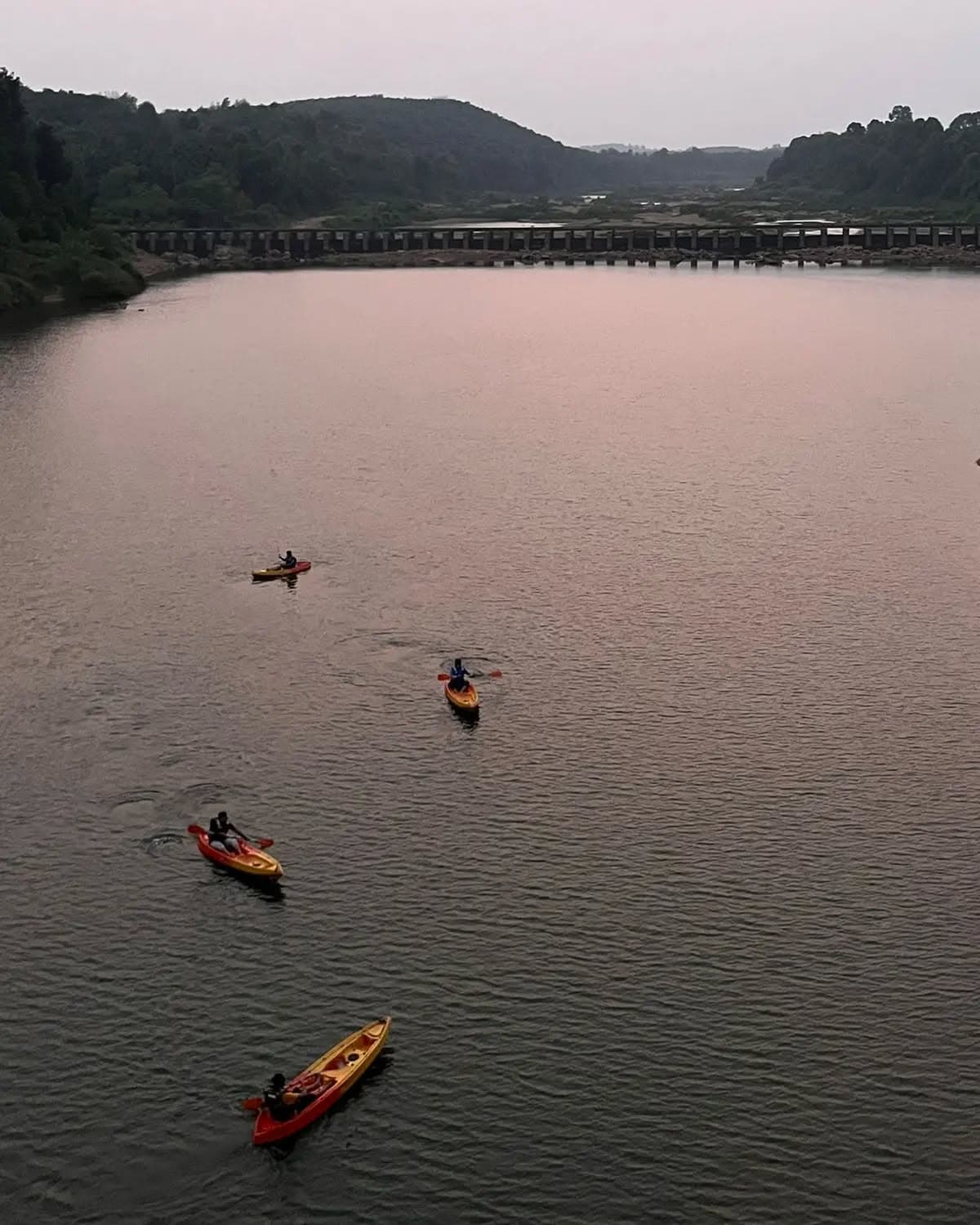 River Queen Boating Puttur aerial top view