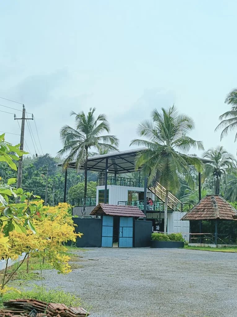 Traditional hut dining experience at River Queen, the best lakeside cafe in Puttur